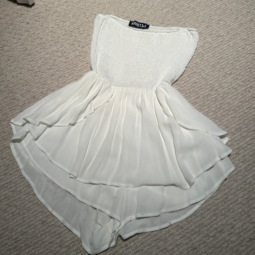 White LF Romper